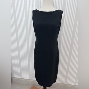 Ralph Lauren Black Label Sleeveless 100% Silk Knee-Length Sheath Dress Size 6